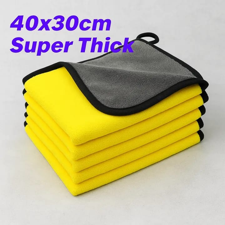 Microfibre Grey Yellow Long Hair With Pattern 800GSM pack of 1