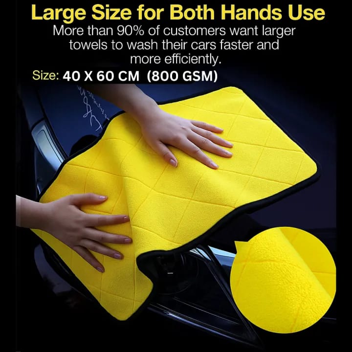 Microfibre Grey Yellow Long Hair With Pattern 800GSM