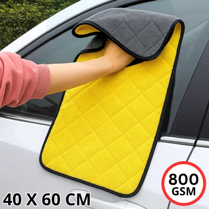 Microfibre Grey Yellow Long Hair With Pattern 800GSM